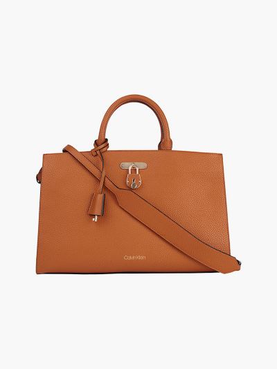 Calvin Klein Táskák & Kiegészítők HU881874 | Calvin Klein Lock Női Tote Táska Barna